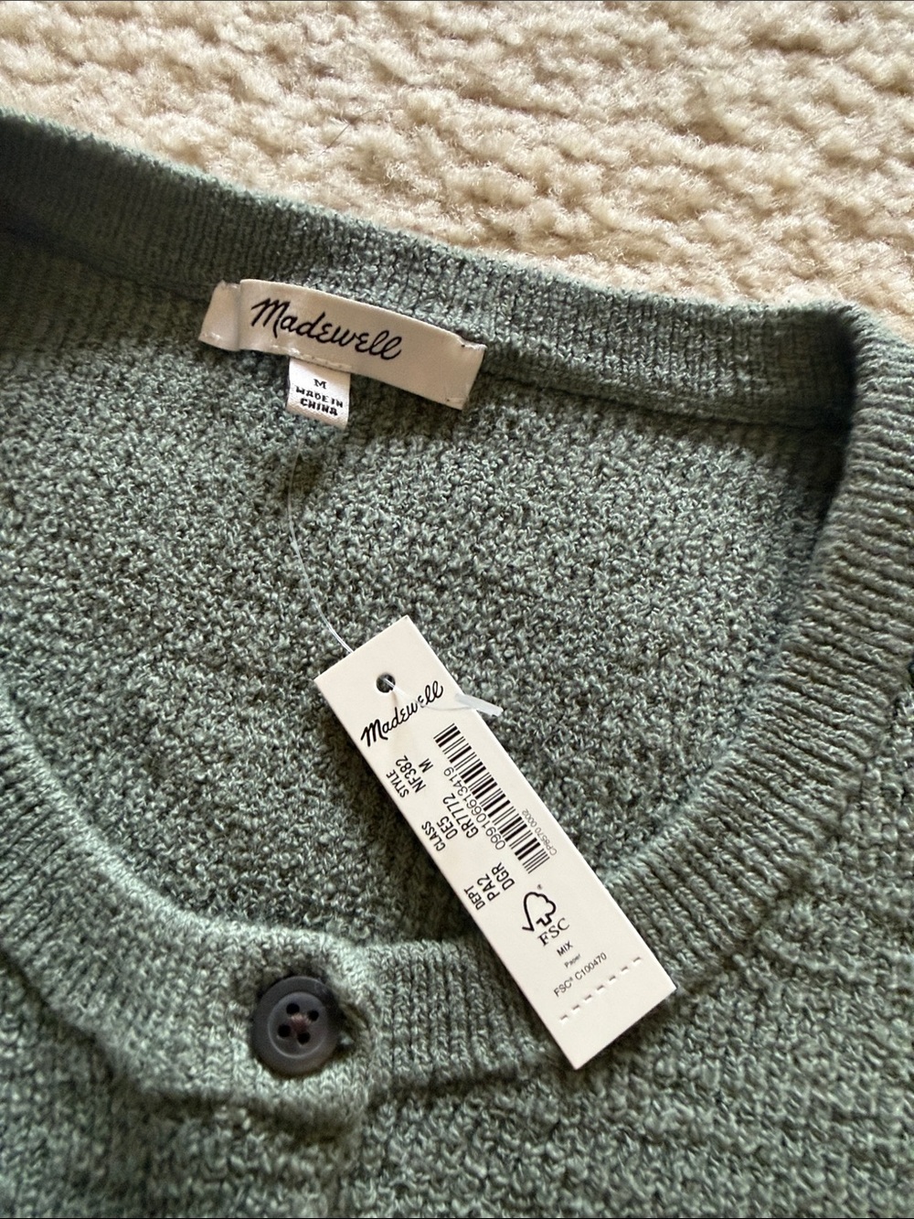 Women's Knit Cardigan & Tank Set in Sage Green - Picture 5 of 7